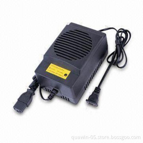 24V/8A Lead Acid Battery Charger with High Frequency Design, Measures 148 x 90 x 82mm